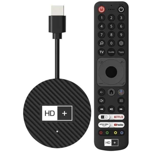 HD-Plus IP TV-Stick inkl. 3 Monate HD+ IP-Abo (UHD 4K, Android TV, Dual-WiFi, Bluetooth, HDMI) HD-Plus IP TV-Stick inkl. 3 Monate HD+ IP-Abo (UHD 4K, Android TV, Dual-WiFi, Bluetooth, HDMI)