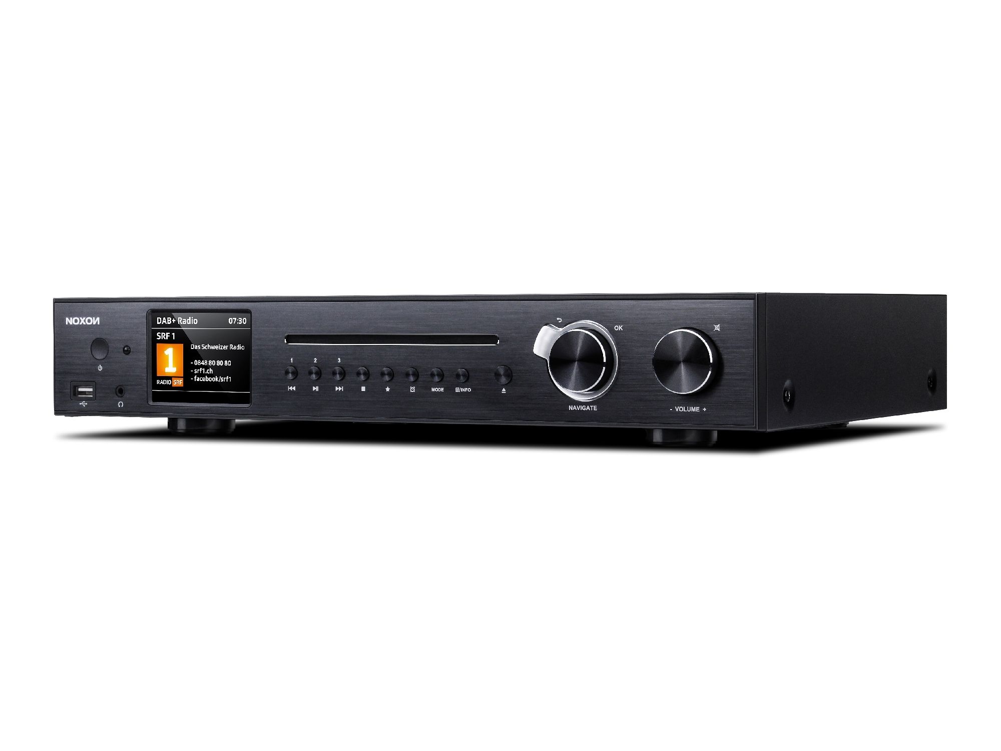 Noxon A 571 CD schwarz Internetradio DAB+UKW Tuner Spotify Bluetooth, USB, LAN + WLAN Noxon A 571 CD schwarz Internetradio DAB+UKW Tuner Spotify Bluetooth, USB, LAN + WLAN