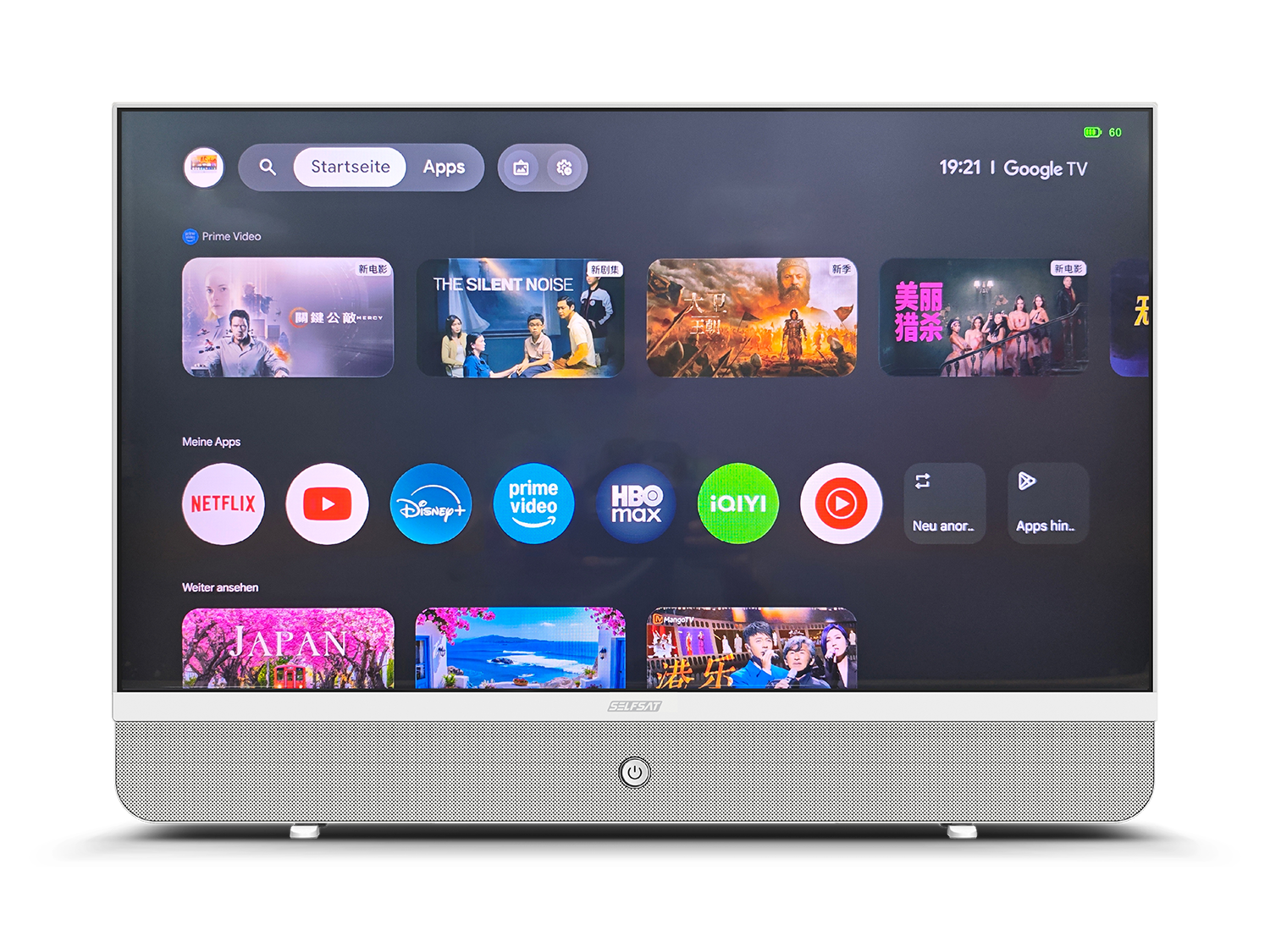 SELFSAT STREAMING DISPLAY MSD 27 weiß