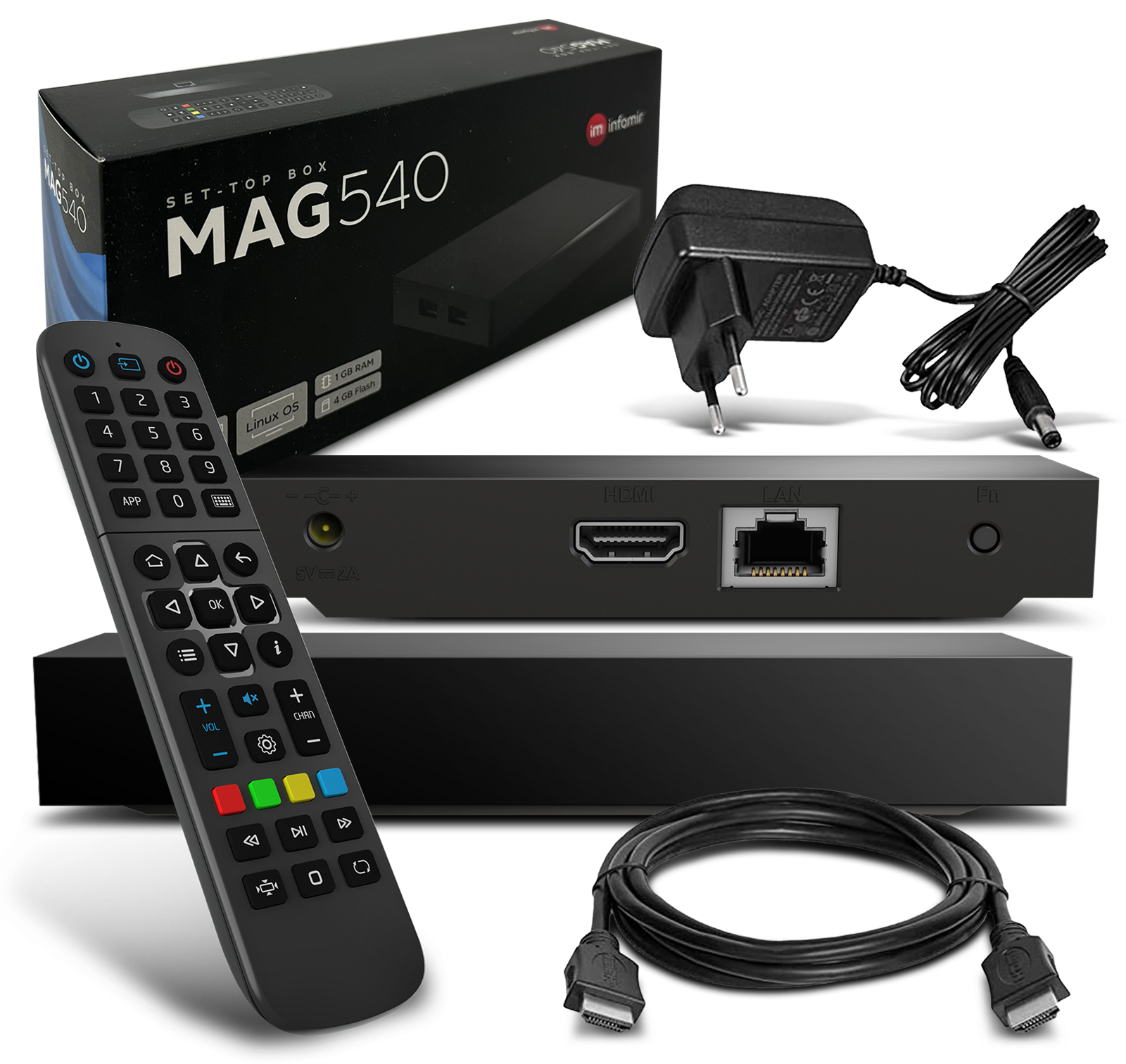 MAG 540 IPTV Set Top Box 1GB RAM 4K HEVC H 265 Unterstützung Linux MAG 540 IPTV Set Top Box 1GB RAM 4K HEVC H 265 Unterstützung Linux