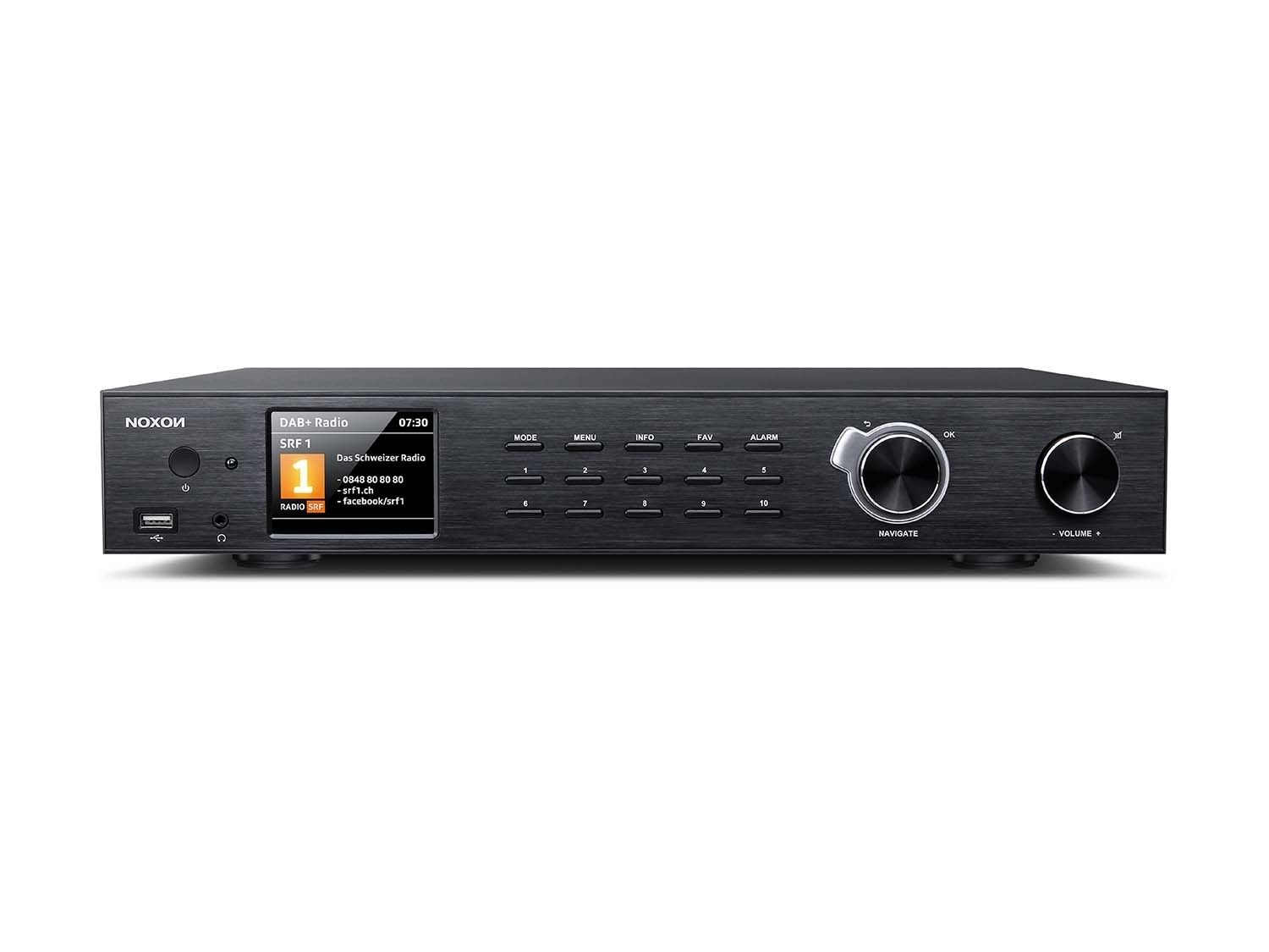 Noxon A 571 schwarz, Internetradio, DAB+, UKW Tuner, Spotify, Bluetooth, USB, LAN + WLAN Noxon A 571 schwarz, Internetradio, DAB+, UKW Tuner, Spotify, Bluetooth, USB, LAN + WLAN