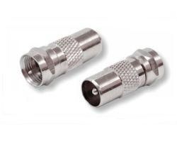 Adapter F-Stecker-IEC-Stecker Adapter F-Stecker-IEC-Stecker