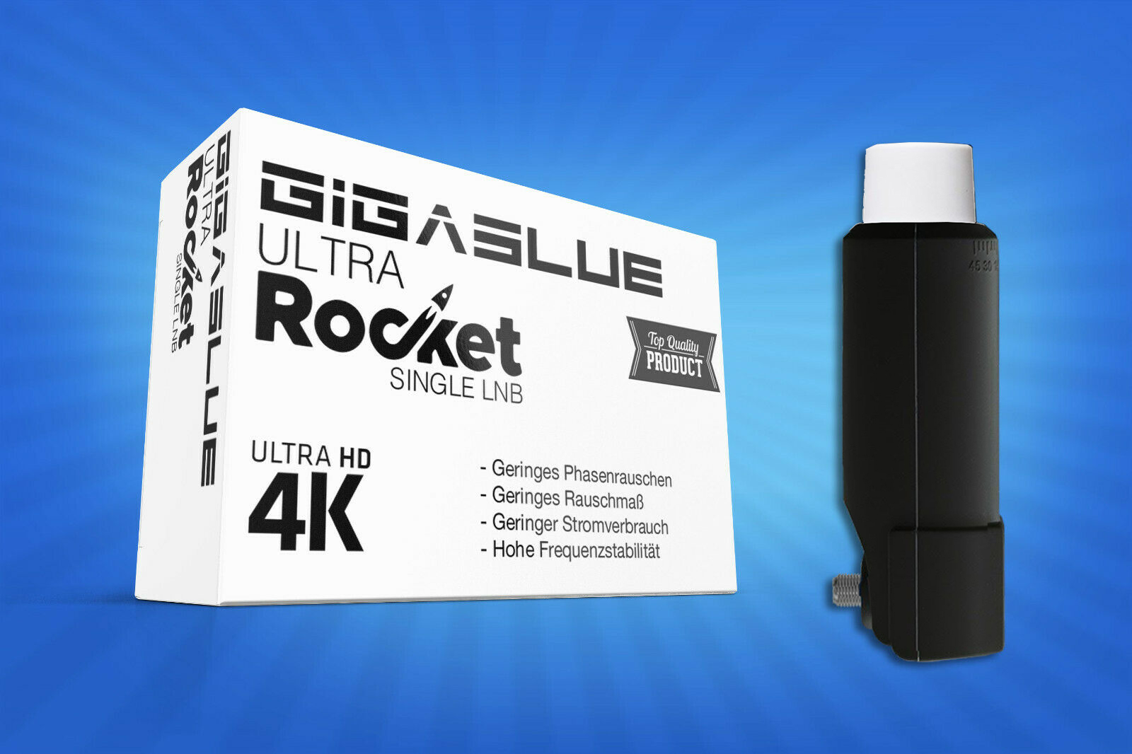 Gigablue Ultra Rocket Single Multifeed LNB 40mm Feed 0.1dB Full HD Gigablue Ultra Rocket Single Multifeed LNB 40mm Feed 0.1dB Full HD