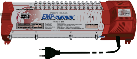 EMP ProfiLine Multischalter MS 17/4 PIU-6 V10 mit Netzteil EMP ProfiLine Multischalter MS 17/4 PIU-6 V10 mit Netzteil