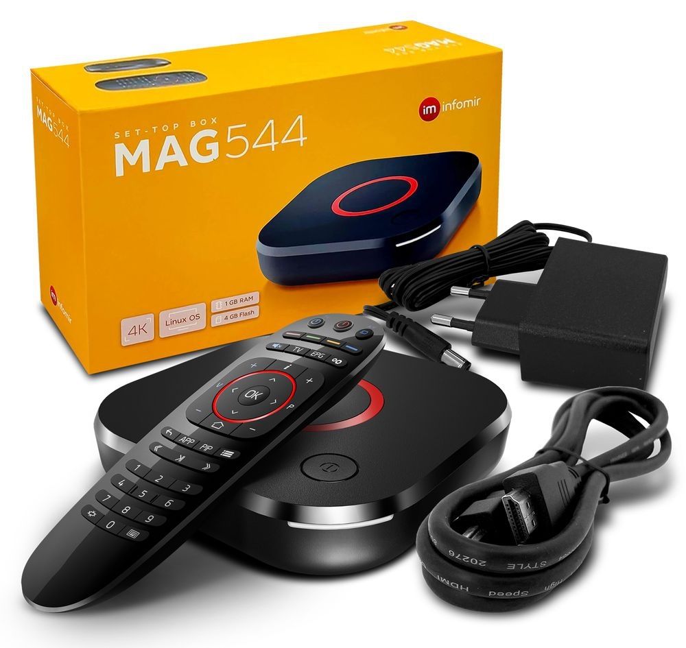 MAG 544 IPTV Set Top Box mit 4K und HEVC H 265 Unterstützung Linux MAG 544 IPTV Set Top Box mit 4K und HEVC H 265 Unterstützung Linux