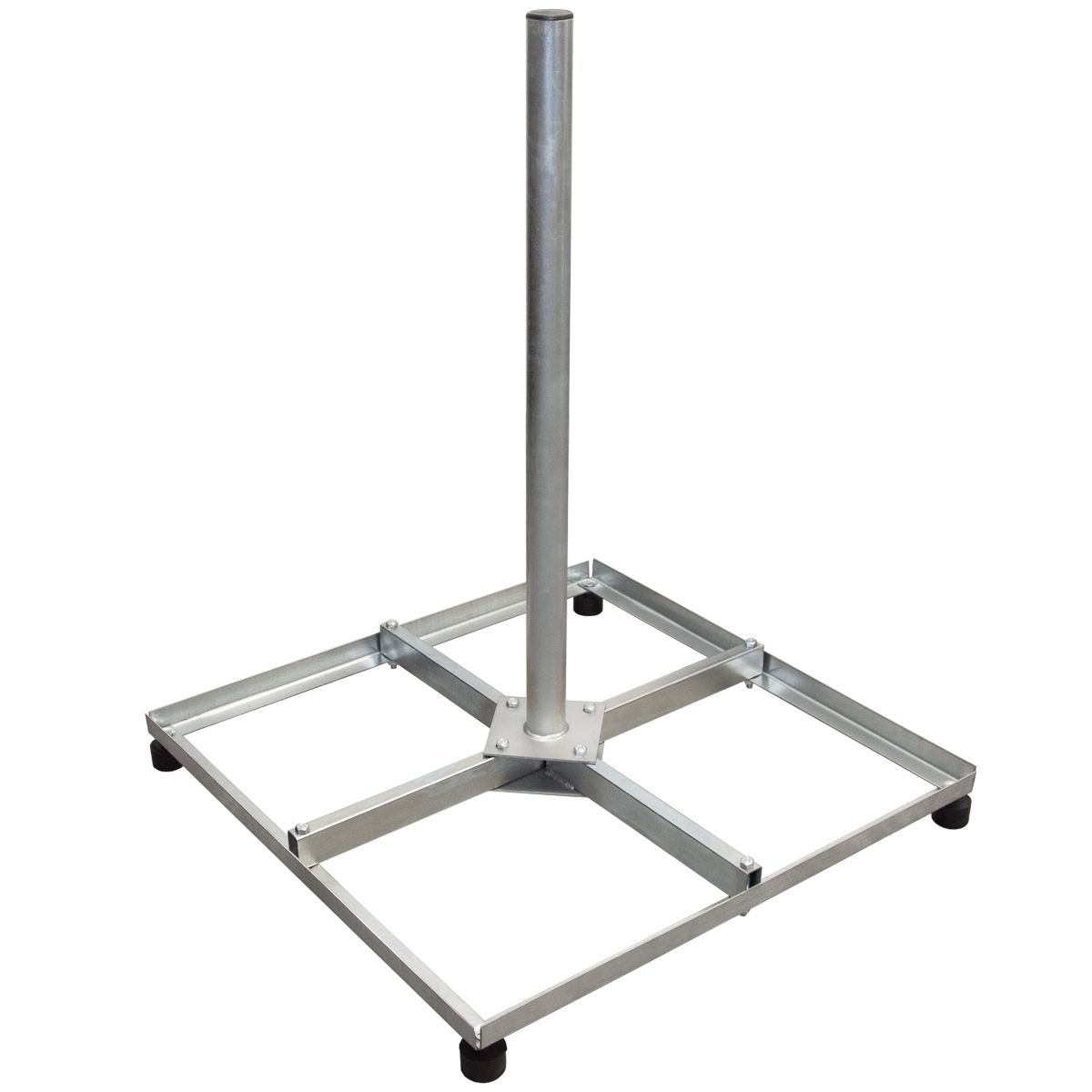 FLACHDACHSTÄNDER / BALKONSTÄNDER 4X 30X30CM STAHL MAST SAT