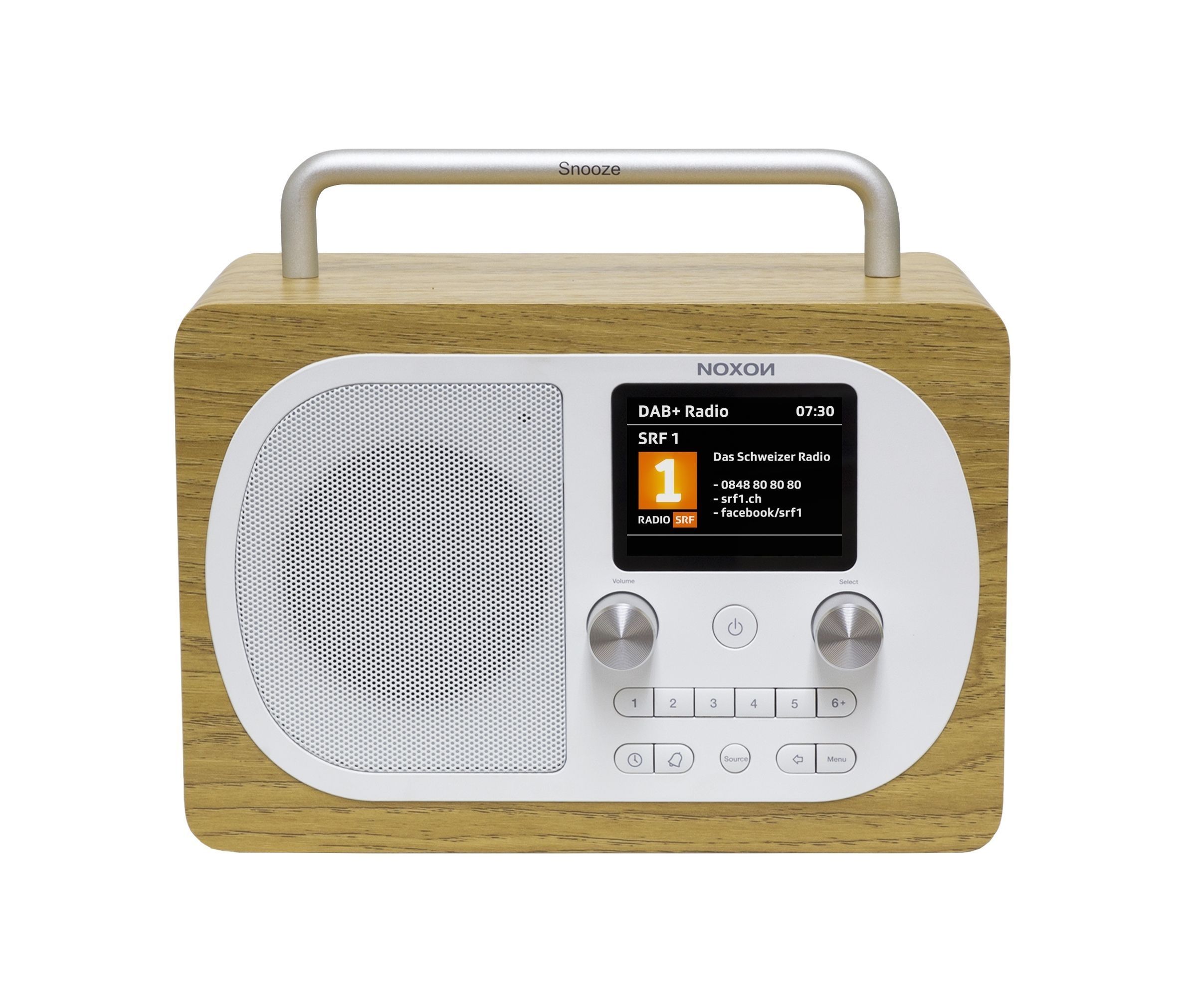 Noxon Eiger - Eiche - DAB+ und UKW-Radio, Bluetooth, Kopfhöreranschluss, Akkubetrieb möglich Noxon Eiger - Eiche - DAB+ und UKW-Radio, Bluetooth, Kopfhöreranschluss, Akkubetrieb möglich