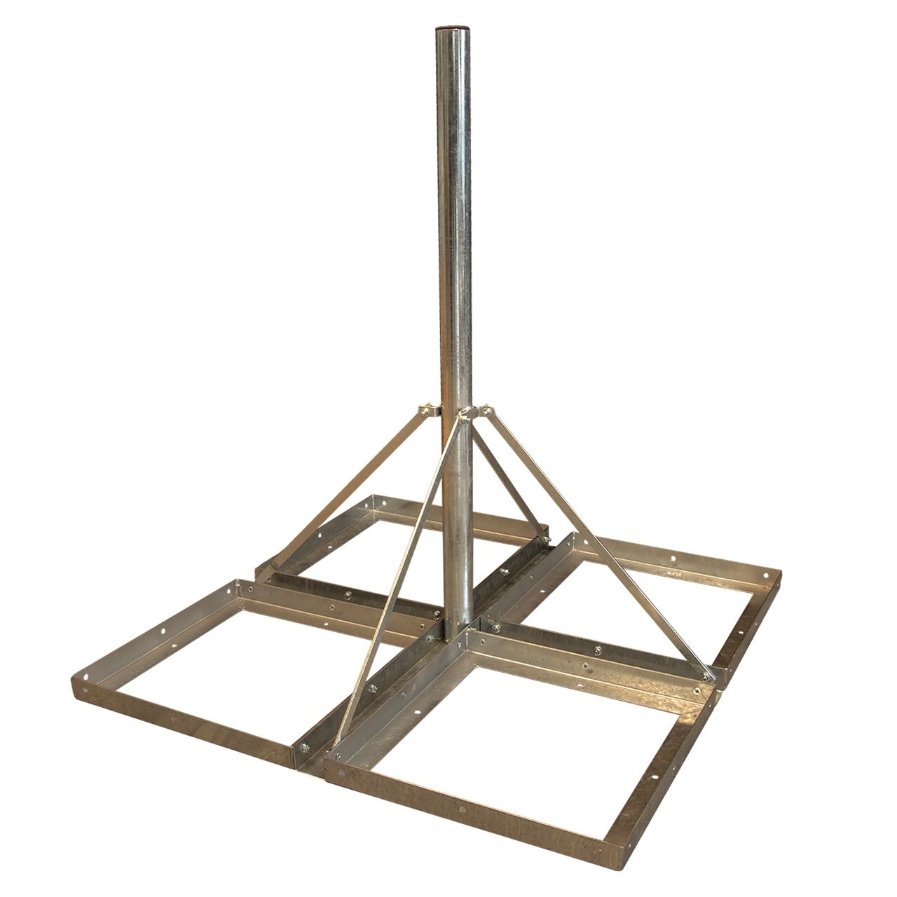 FLACHDACHSTÄNDER / BALKONSTÄNDER DELUXE 4X 50X50CM 1,2M MAST 60MM FLACHDACHSTÄNDER / BALKONSTÄNDER DELUXE 4X 50X50CM 1,2M MAST 60MM