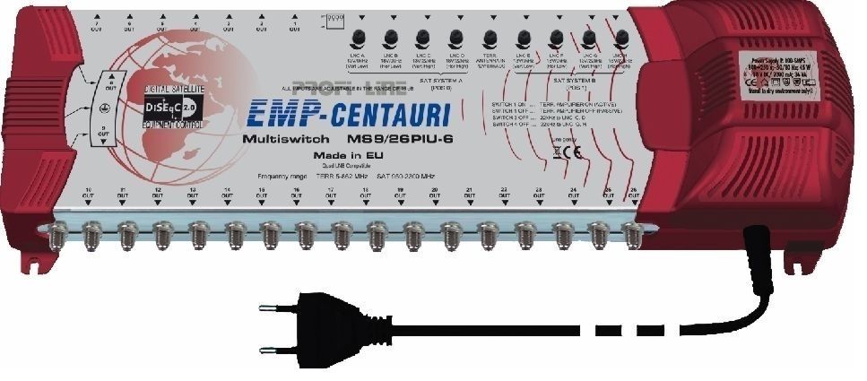 EMP ProfiLine Multischalter MS 9/26 PUI-6 V10 mit Netzteil EMP ProfiLine Multischalter MS 9/26 PUI-6 V10 mit Netzteil