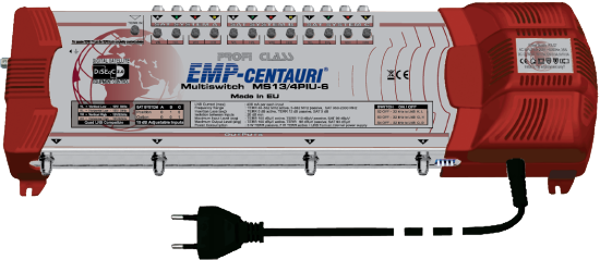EMP ProfiLine Multischalter MS 13/4 PIU-6 V10 mit Netzteil EMP ProfiLine Multischalter MS 13/4 PIU-6 V10 mit Netzteil