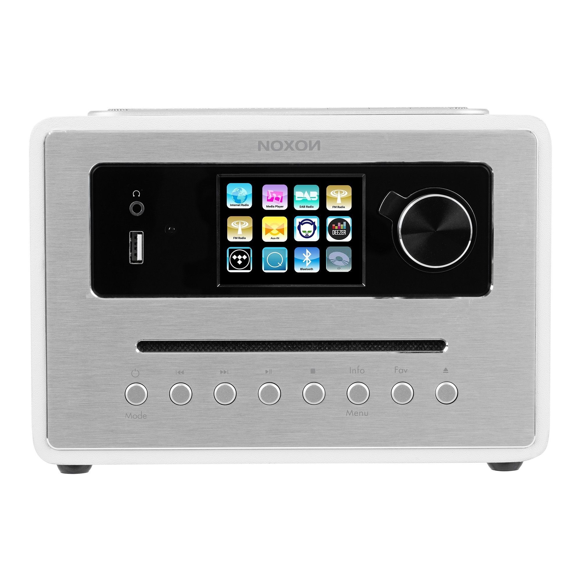 Noxon iRadio 500 CD Weiss - 360° Soundsystem DAB+ / UKW / Internetradio, Bluetooth Noxon iRadio 500 CD Weiss - 360° Soundsystem DAB+ / UKW / Internetradio, Bluetooth