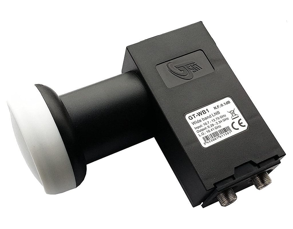 GT-Sat GT-WB1 Wideband LNB V/H 10.41 GHz schwarz GT-Sat GT-WB1 Wideband LNB V/H 10.41 GHz schwarz