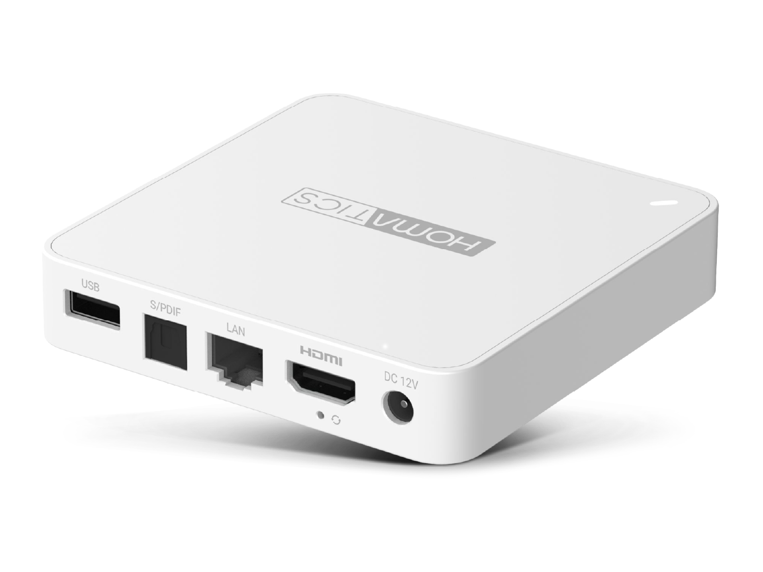 Homatics Box R Lite V2 Google TV Mediaplayer Weiß 4K UHD, 5GHz WiFi, Bluetooth, Sprachfernbedienung