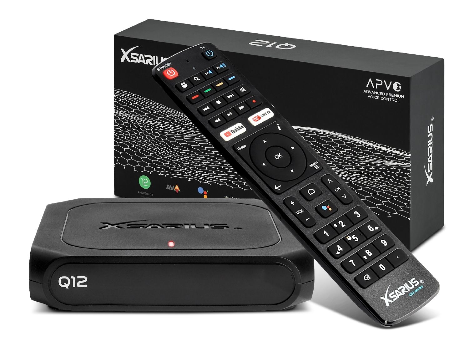 Xsarius Q12 Android 12 4K UHD IP-Receiver Dual-WiFi, HDMI, BT, USB 3.0 Xsarius Q12 Android 12 4K UHD IP-Receiver Dual-WiFi, HDMI, BT, USB 3.0