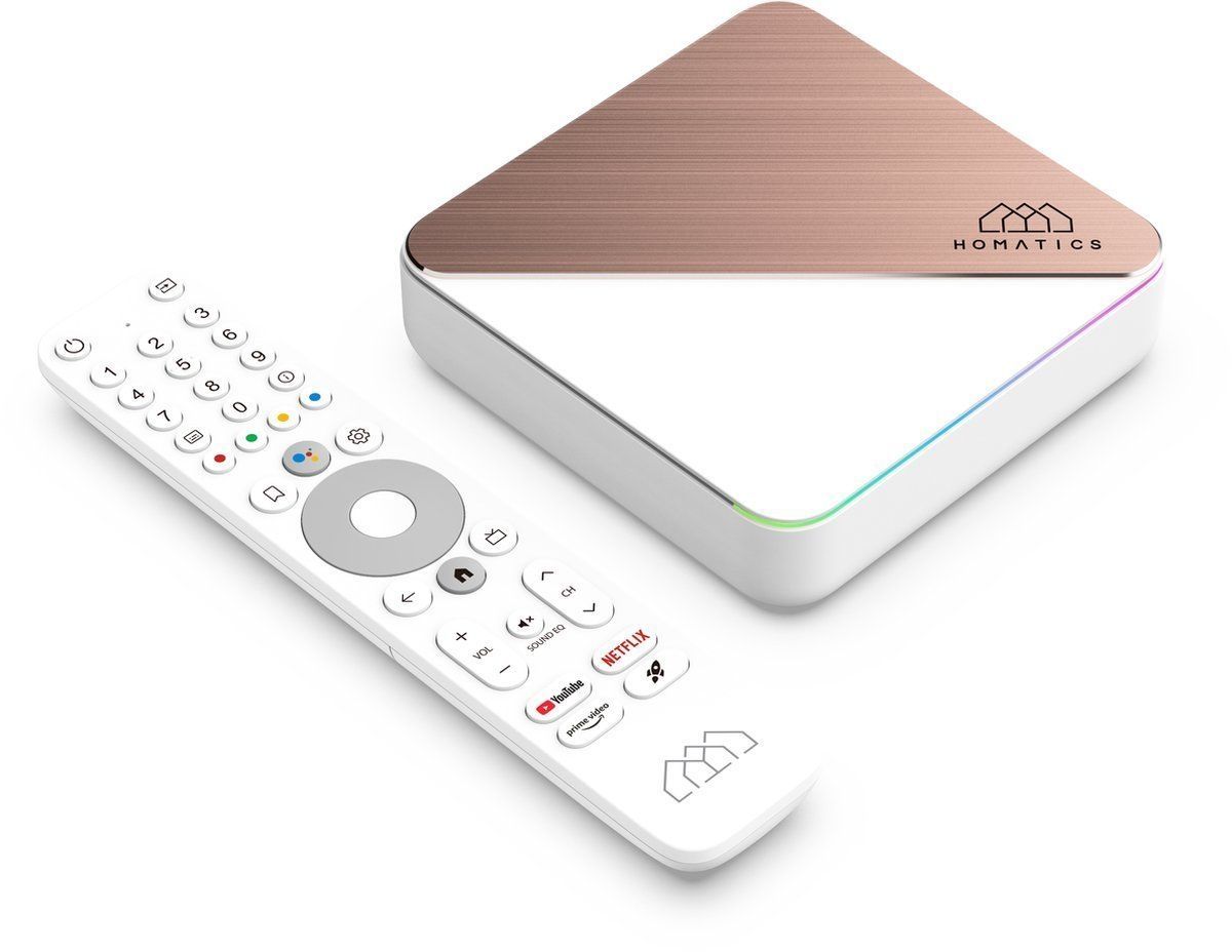 Homatics Box R 4K Plus Android TV Mediaplayer (4K UHD, HDR, WiFi 6, Bluetooth, Sprachfernbedienung) Homatics Box R 4K Plus Android TV Mediaplayer (4K UHD, HDR, WiFi 6, Bluetooth, Sprachfernbedienung)