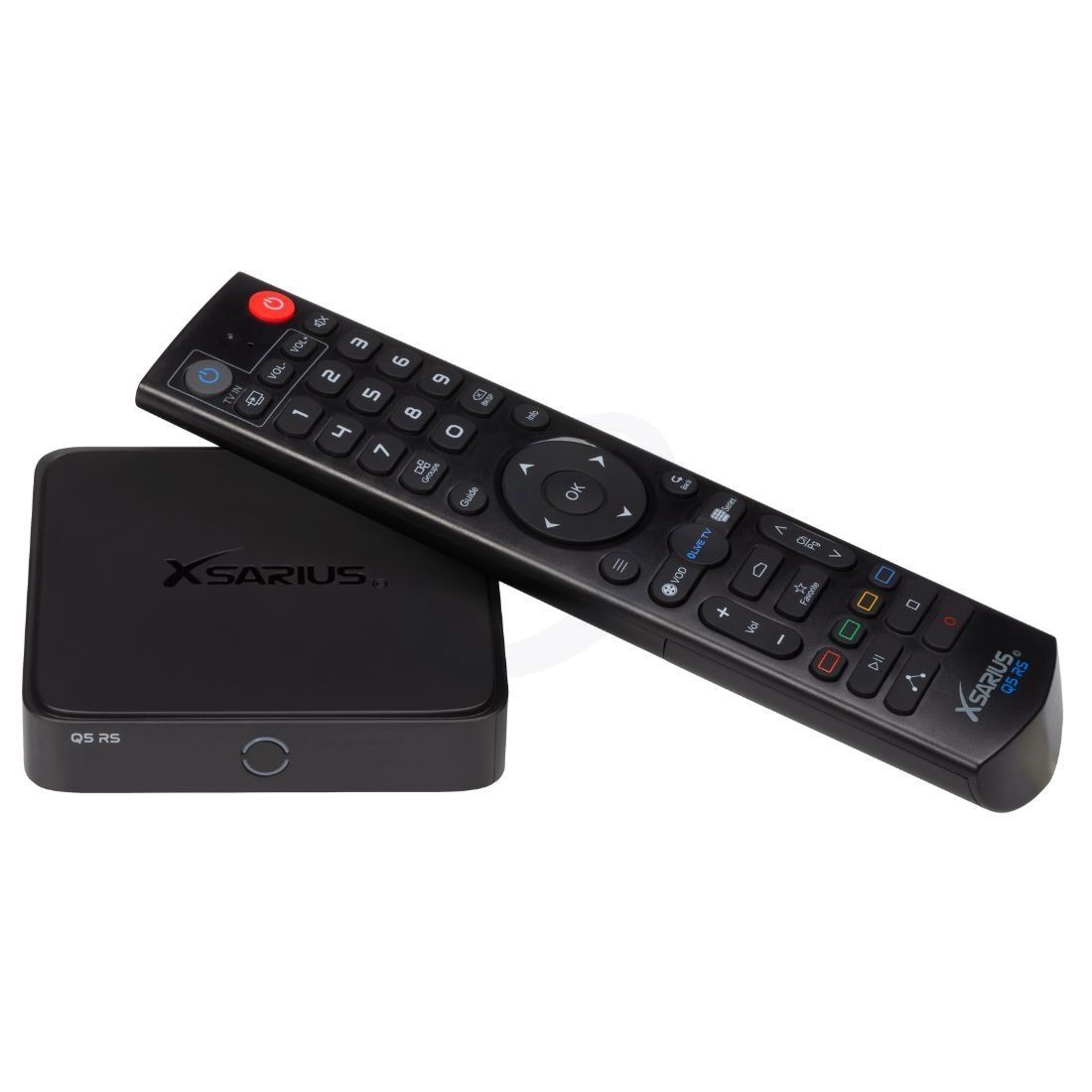 Xsarius Q5 4K UHD Android 9.0 IP-Receiver H.265, 2.4 GHz WiFi, LAN, MicroSD, HDMI, USB 3.0 Xsarius Q5 4K UHD Android 9.0 IP-Receiver H.265, 2.4 GHz WiFi, LAN, MicroSD, HDMI, USB 3.0
