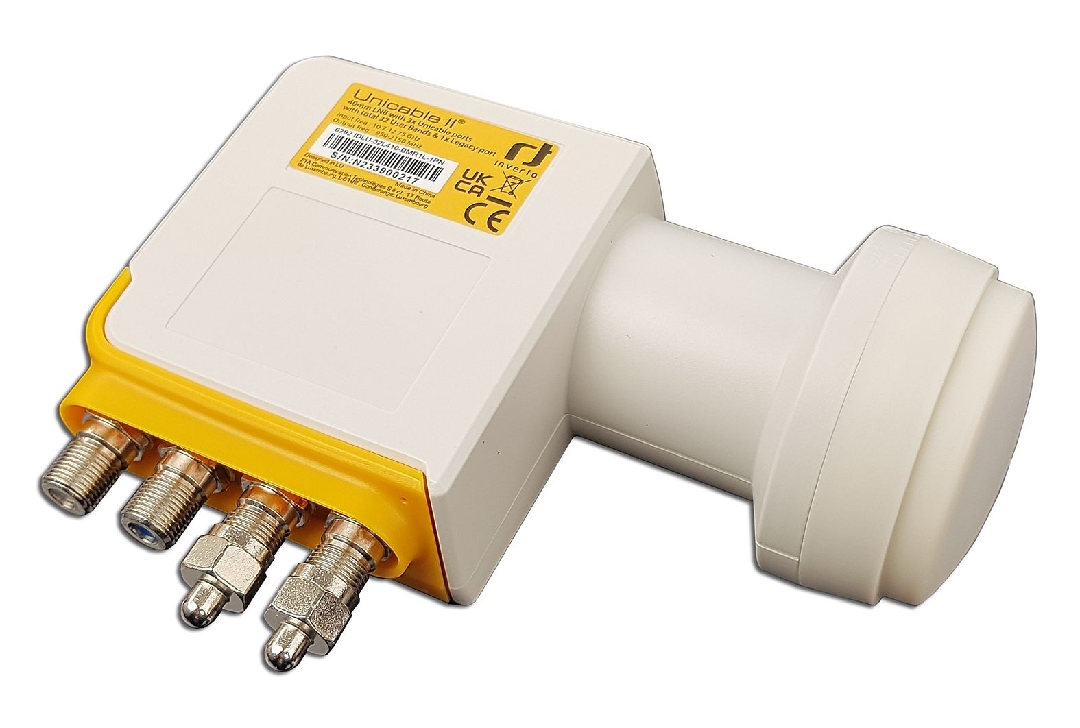 Inverto Unicable II LNB IDLU-32L410-BMR1L-1PN für bis zu 33 Teilnehmer Inverto Unicable II LNB IDLU-32L410-BMR1L-1PN für bis zu 33 Teilnehmer