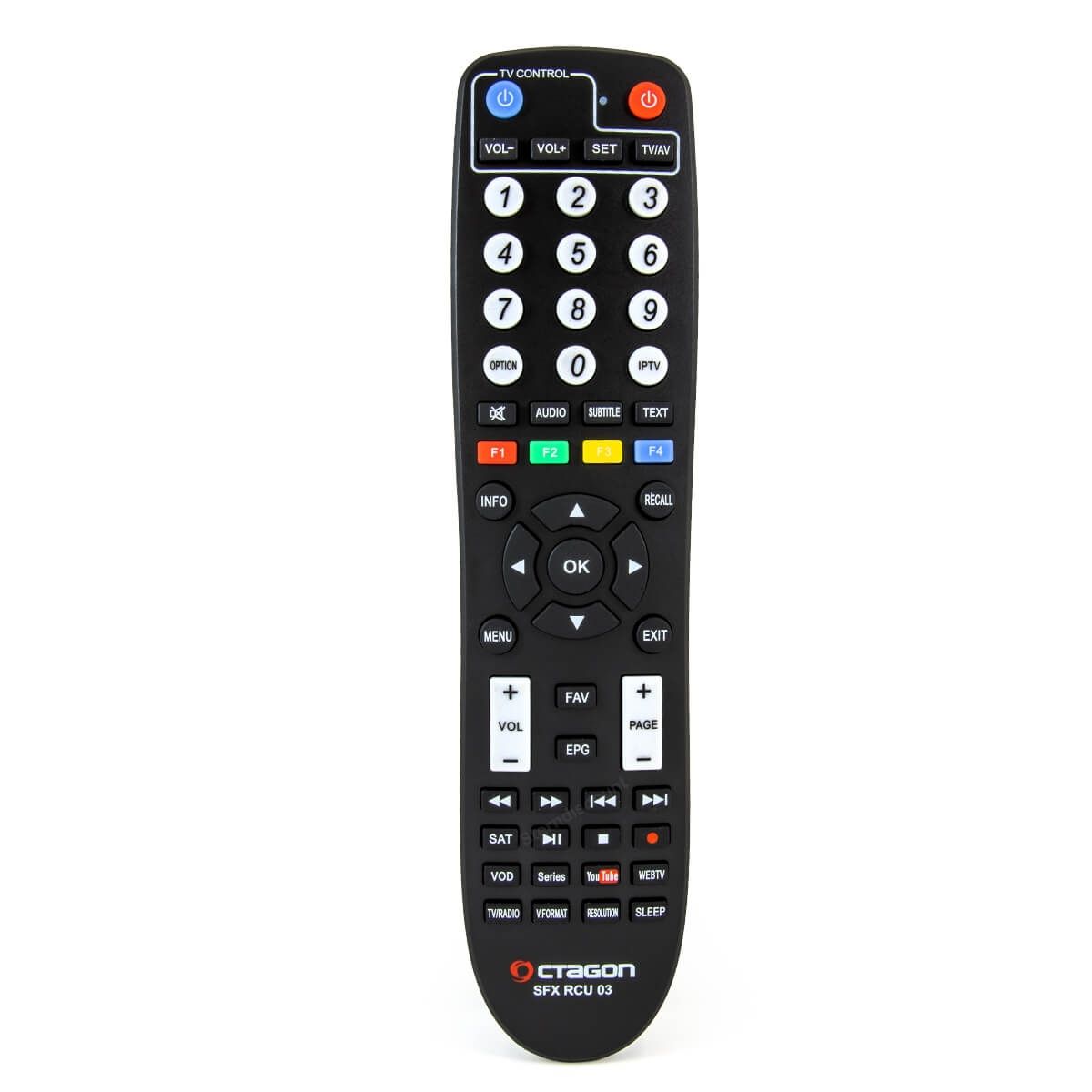 Octagon RCU 03 Schwarz Original Fernbedienung SX88, SX88+, SX888, SX89, SX889, SF8008, S2-IP Octagon RCU 03 Schwarz Original Fernbedienung SX88, SX88+, SX888, SX89, SX889, SF8008, S2-IP