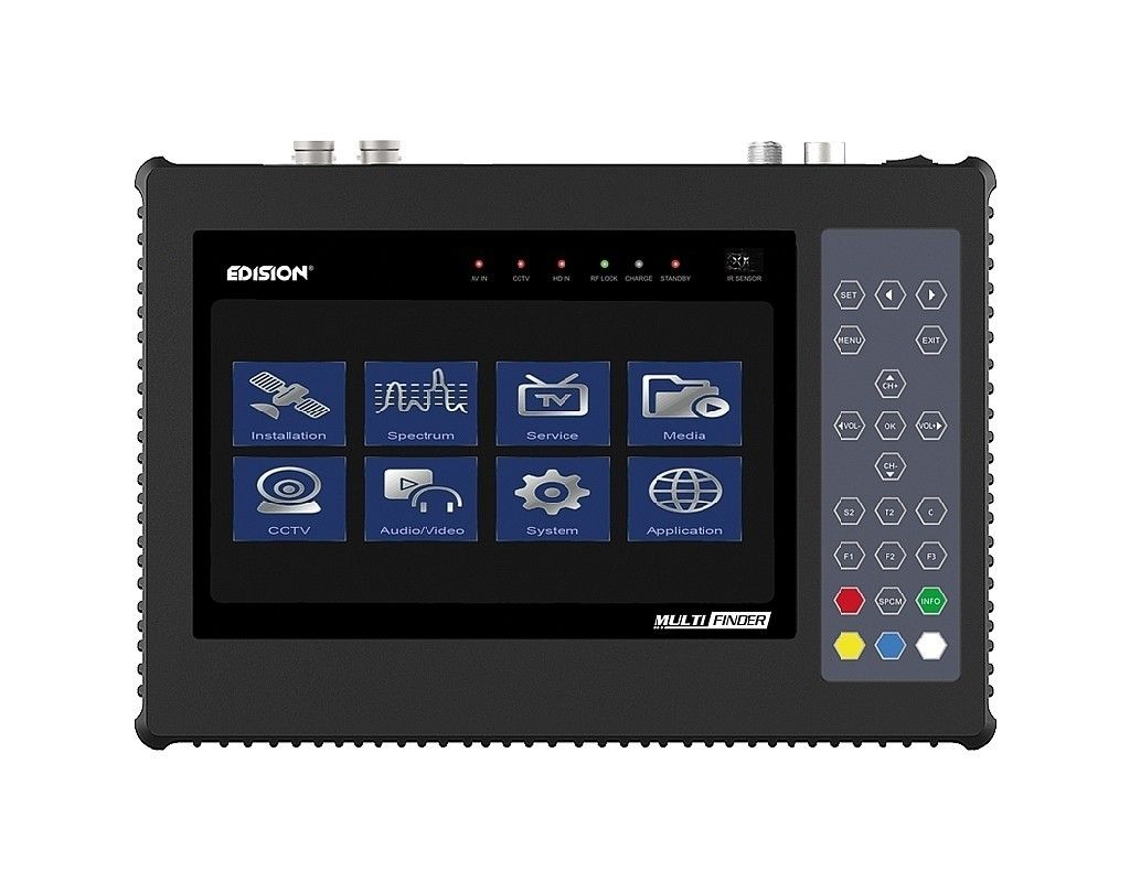Edision Multi-Finder DVB-S/C/T2 Messgerät und CCTV Tester Edision Multi-Finder DVB-S/C/T2 Messgerät und CCTV Tester