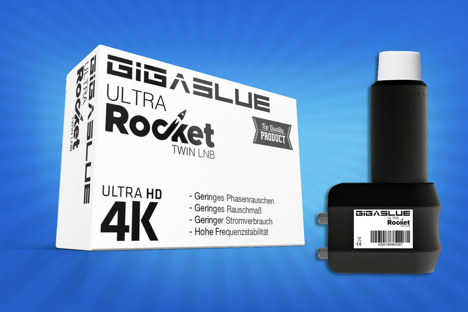Gigablue Ultra Rocket Twin Multifeed LNB 40mm Feed 0.1dB Full HD Gigablue Ultra Rocket Twin Multifeed LNB 40mm Feed 0.1dB Full HD