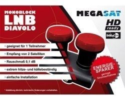Megasat Diavolo Monoblock Single LNB 0.1 dB, 40 mm Megasat Diavolo Monoblock Single LNB 0.1 dB, 40 mm