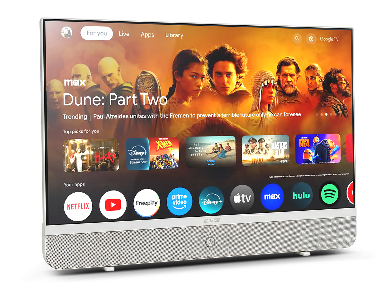 SELFSAT STREAMING DISPLAY MSD 27 weiß