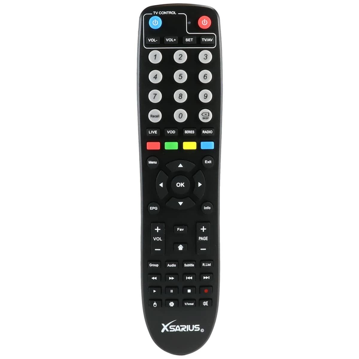 Fernbedienung original für Xsarius Q1/Q2/Q3/Q4 - TV-Programmierfunktion Fernbedienung original für Xsarius Q1/Q2/Q3/Q4 - TV-Programmierfunktion