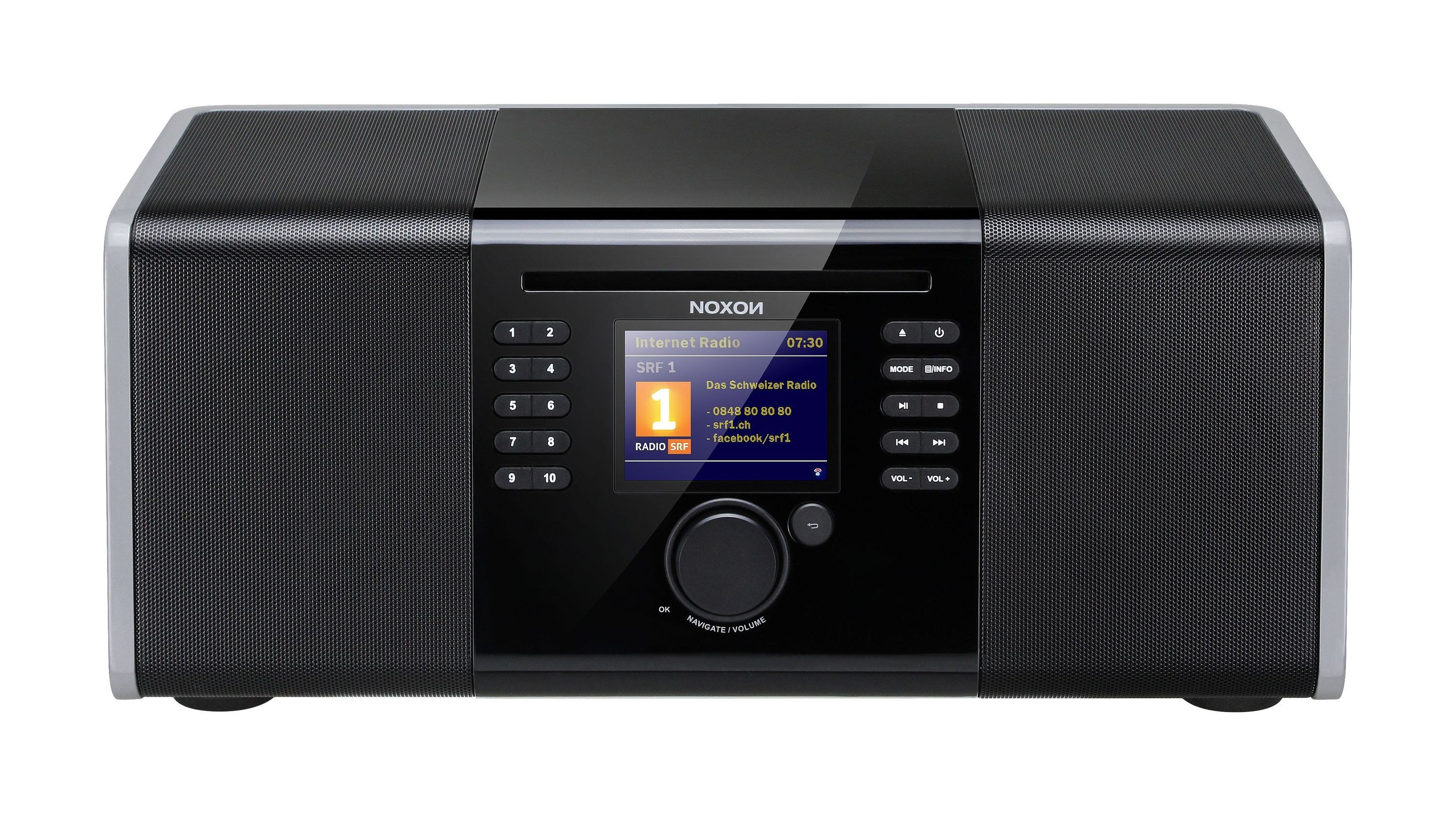 Noxon iRadio 600 CD Anthrazit - Schwarz Hochglanz - 2.1 Premium Soundsystem, Internetradio, DAB+, UK Noxon iRadio 600 CD Anthrazit - Schwarz Hochglanz - 2.1 Premium Soundsystem, Internetradio, DAB+, UK