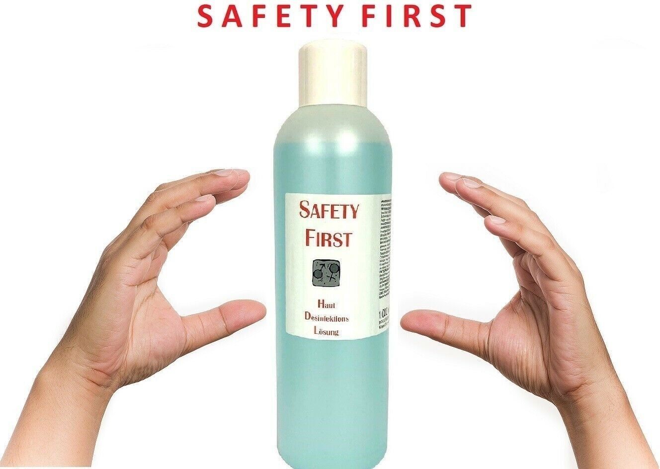 Safety First Haut u. Hand Desinfektionsmittel Desinfektion 1000ml antibakteriell Safety First Haut u. Hand Desinfektionsmittel Desinfektion 1000ml antibakteriell