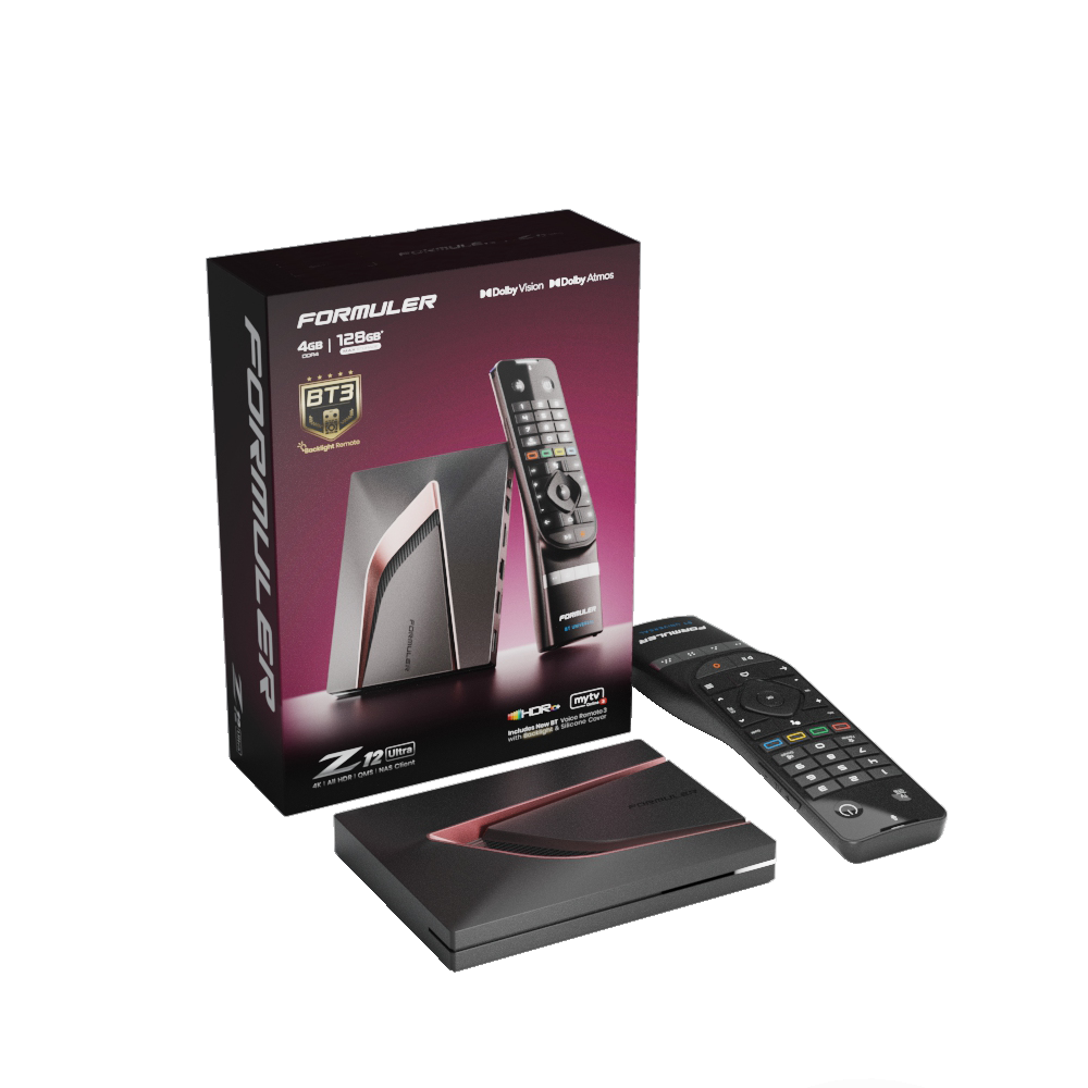 Formuler Z12 Ultra BT3 Edition 4K UHD Android 12 IP-Receiver HDR10+, Dual-WiFi, LAN, MicroSD Formuler Z12 Ultra BT3 Edition 4K UHD Android 12 IP-Receiver HDR10+, Dual-WiFi, LAN, MicroSD