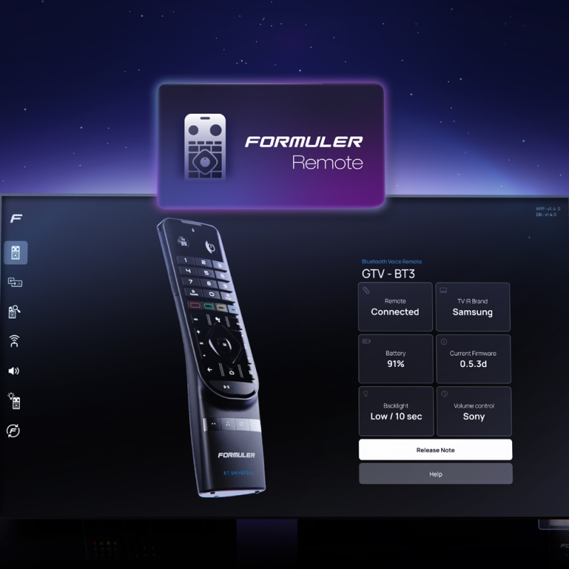 Formuler GTV-BT3 – Bluetooth Fernbedienung mit hintergrundbeleuchteten Tasten und Sprachassistent