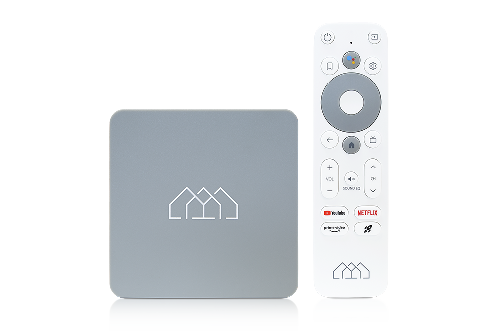 Homatics Box HD Android TV Mediaplayer Grau (Full HD, 5GHz WiFi, Bluetooth, Sprachfernbedienung) Homatics Box HD Android TV Mediaplayer Grau (Full HD, 5GHz WiFi, Bluetooth, Sprachfernbedienung)