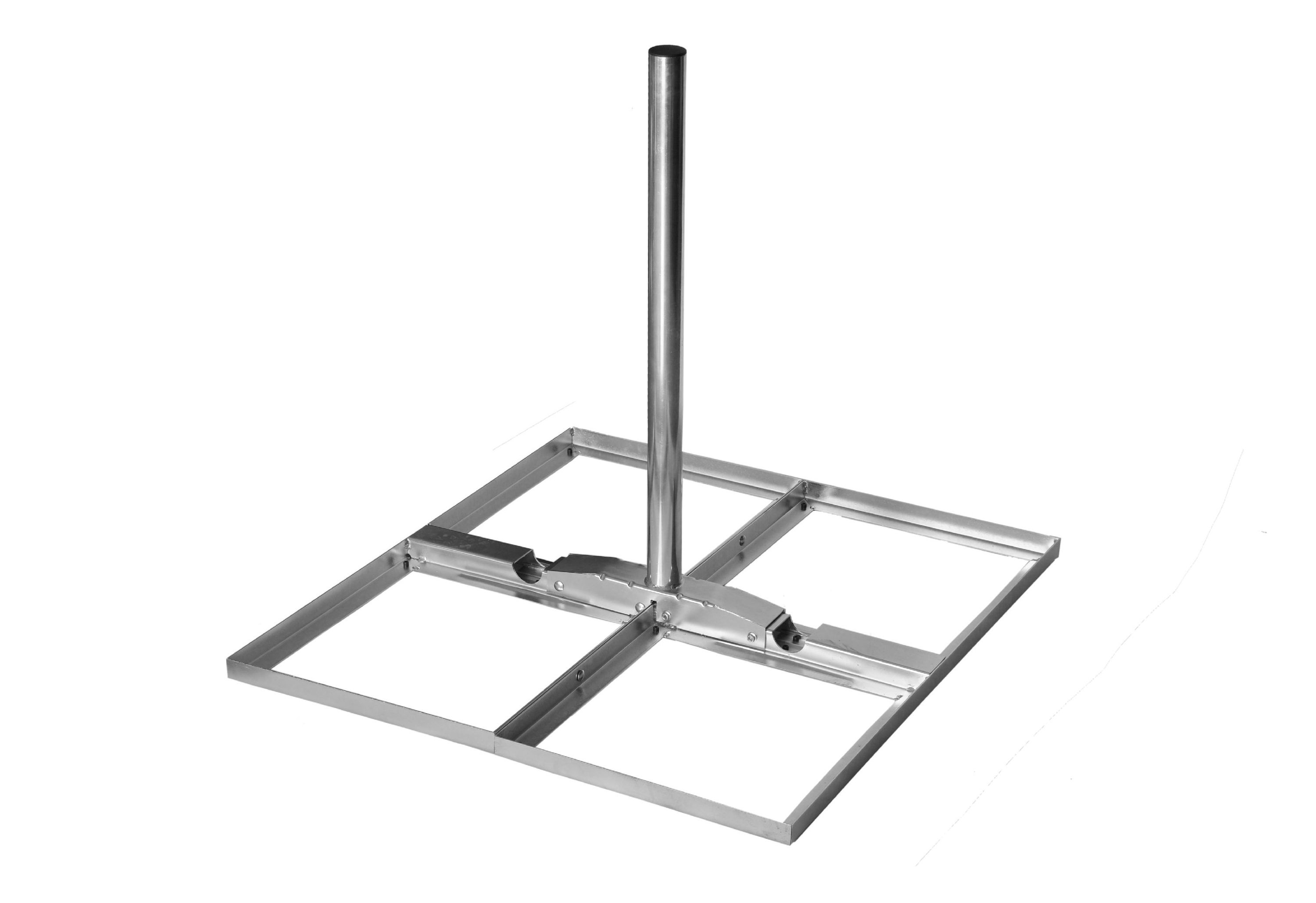FLACHDACHSTÄNDER / BALKONSTÄNDER GOLIAT 4X 40X40CM 0,9M MAST 48MM FLACHDACHSTÄNDER / BALKONSTÄNDER GOLIAT 4X 40X40CM 0,9M MAST 48MM