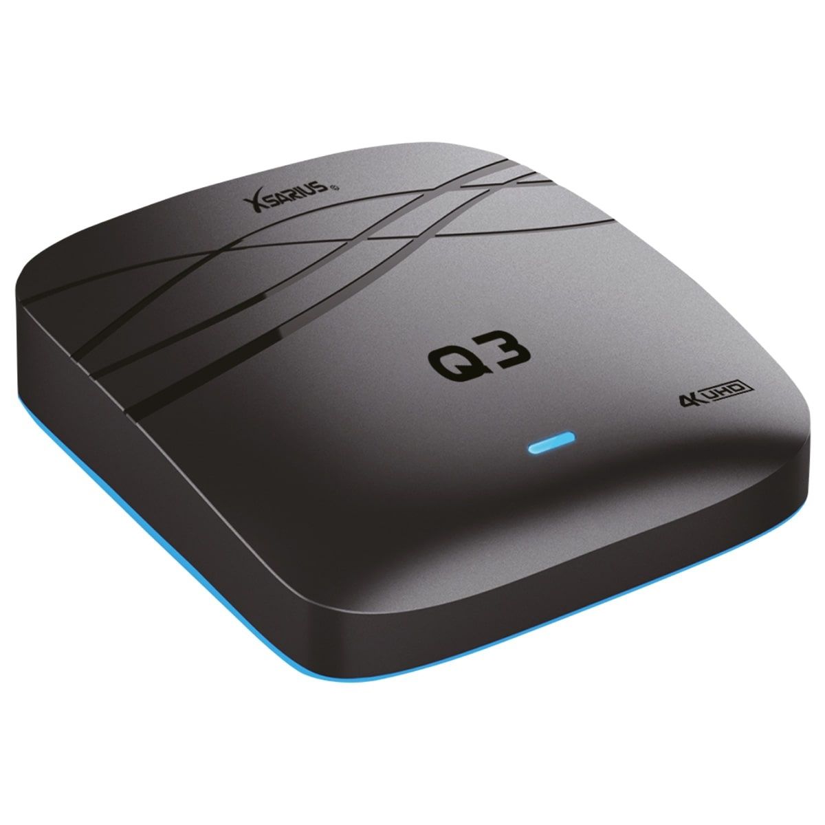Xsarius Q3 4K UHD Android 9.0 IP-Receiver H.265, 2.4GHz WiFi, LAN, MicroSD, HDMI, USB 3.0 Xsarius Q3 4K UHD Android 9.0 IP-Receiver H.265, 2.4GHz WiFi, LAN, MicroSD, HDMI, USB 3.0